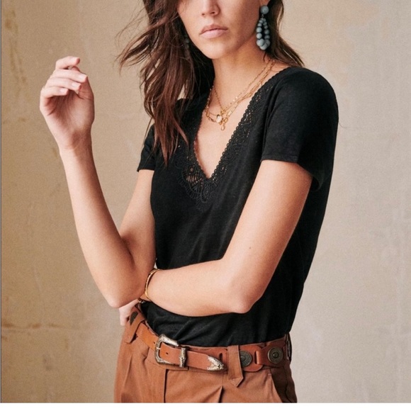 Sezane Tops - SEZANE Elea Tshirt